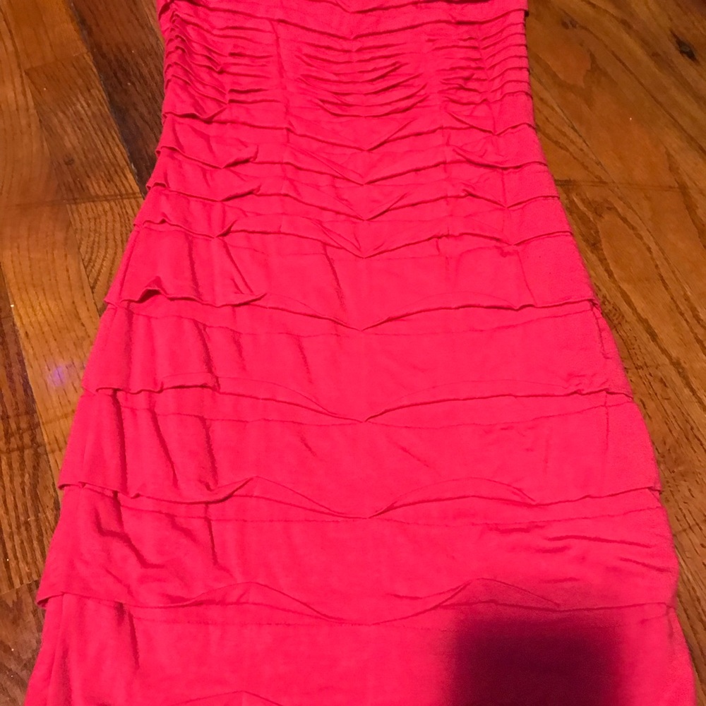 Short pink tight dress